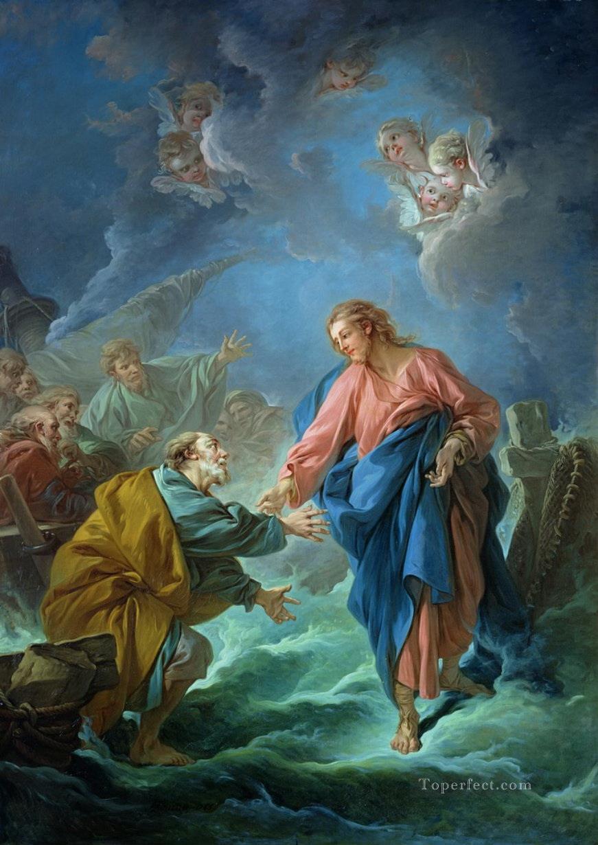 St Peter Invited to Walk on the Water Francois Boucher Oil Paintings
